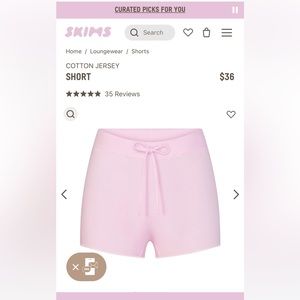 SKIMS Cotton Jersey Shorts